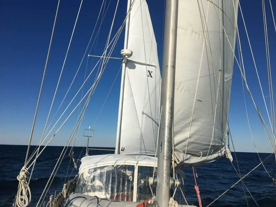 Guests enjoying a sail aboard the yacht Tandemeer