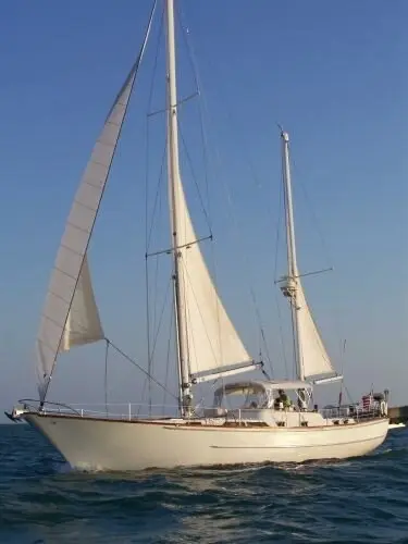 Nautical detail aboard the sailing yacht Tandemeer